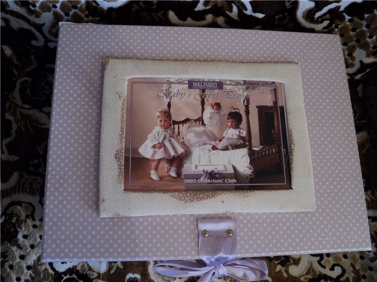 Первая ласточка. Миниатюра Lee Middleton "Baby's First Prayer". Первая молитва младенца