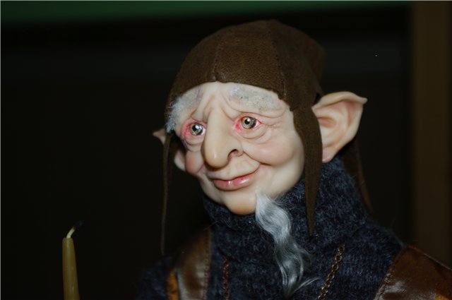 Посейдон и Добрый Гном. Авторские куклы из фимо (фото 2)