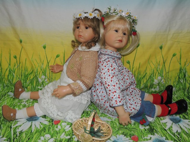 Две любимые сестрёнки. Куклы Гюнцель