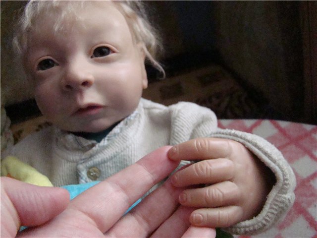 Мой портретный мальчик Тима - кукла своими руками из пластики (фото 4)