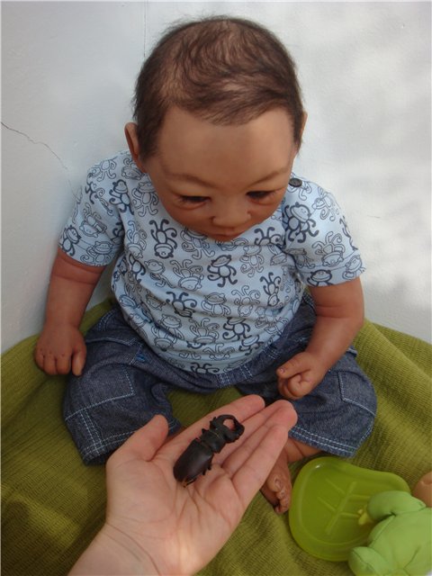 Амаль в ожидании. Этническая кукла-реборн. Barmalina Nursery | Бэйбики Амаль в ожидании. Этническая кукла-реборн. Barmalina Nursery (фото 4)