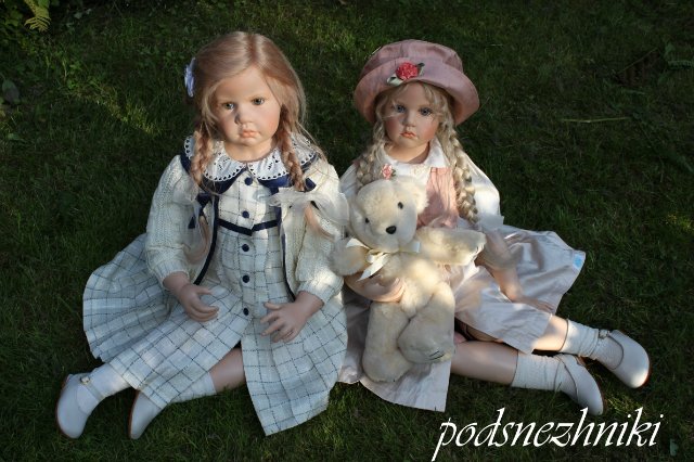 Летние девочки - редкие белокурые красавицы от Хильдегард Гюнцель для Walterhäuser Puppenmanufaktur