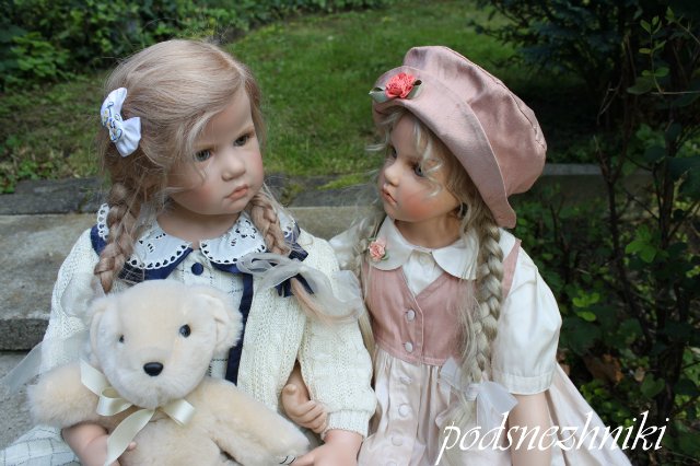 Летние девочки - редкие белокурые красавицы от Хильдегард Гюнцель для Walterhäuser Puppenmanufaktur