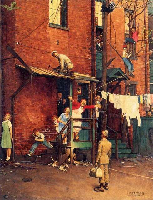 Марк Твен американской живописи. Лиричная и живая старая Америка Нормана Роквелла