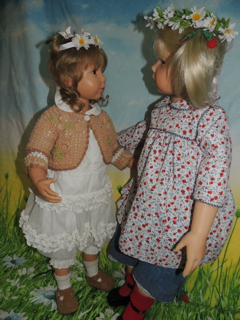 Две любимые сестрёнки. Куклы Гюнцель