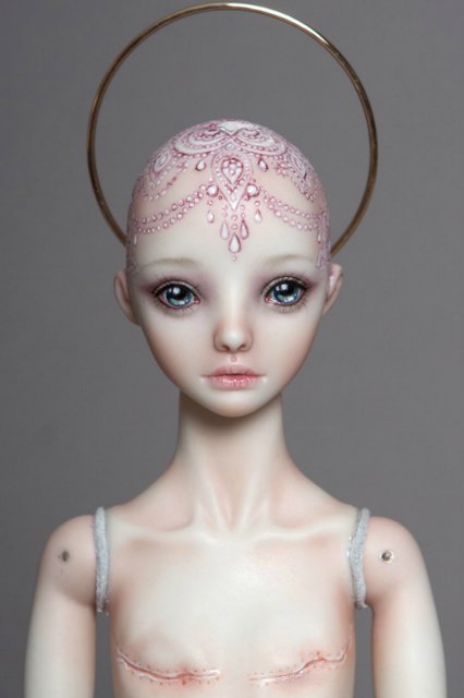 Кукла Марины Бычковой Surviving , что значит "выжившая". Современные амазонки или Рак боится сильных (фото 8)