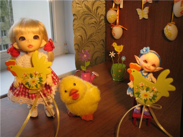 Встречаем Светлую Пасху. Куклы БЖД Пукифи Анте и Реалпуки Пупу (фото 3)