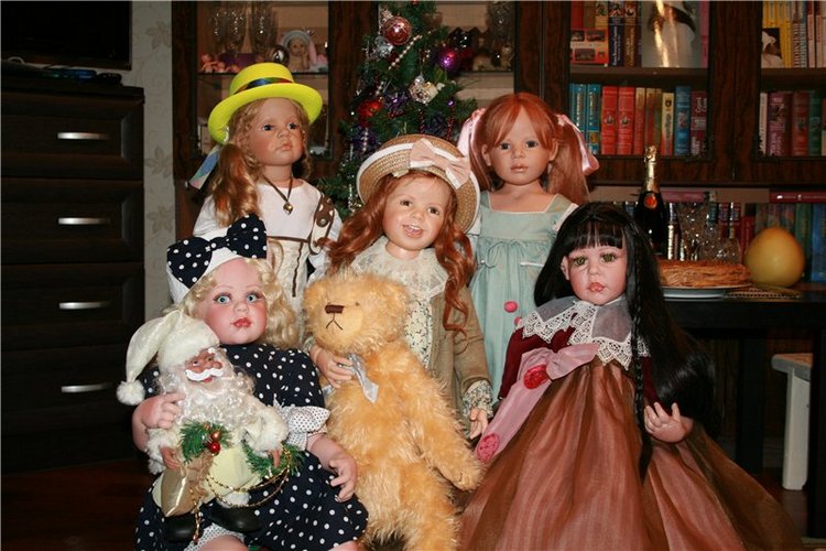 С Новым Годом 2014! Наш третий Новый Год на Бейбиках и моя коллекция кукол