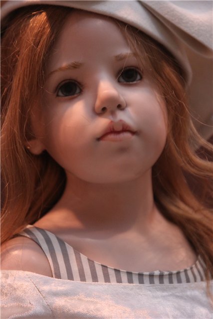 Hilderard Gunzel на выставке "Искусство куклы" в Гостином дворе