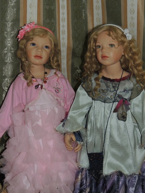 Сестрёнки заверушки Ливия и Паула. Куклы Zawieruszynski (фото 3)