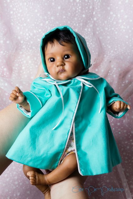 Этническая крошечка реборн, прототип PIXIE скульптора Bonnie Brown