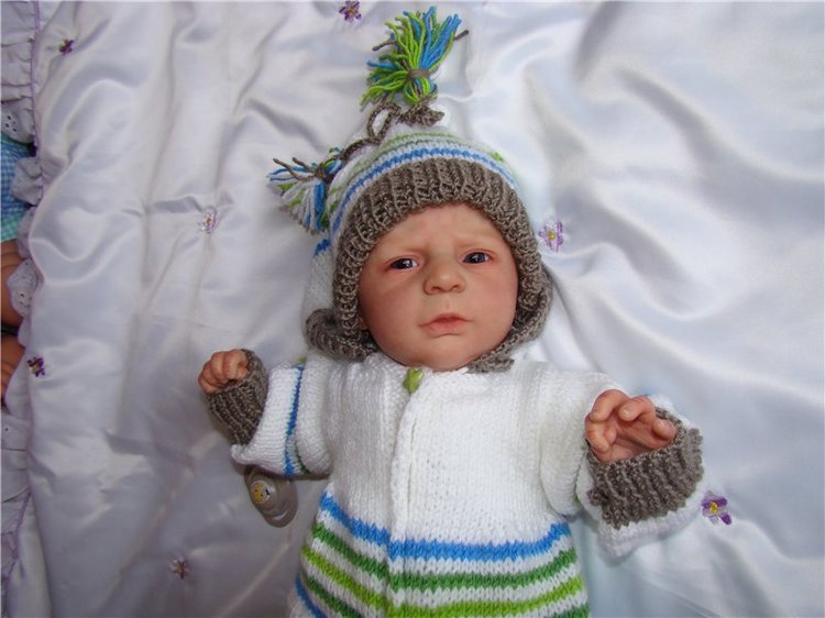 Теплый комбезик для Ангелочка (кукла-реборн молд Ангел) (фото 6)