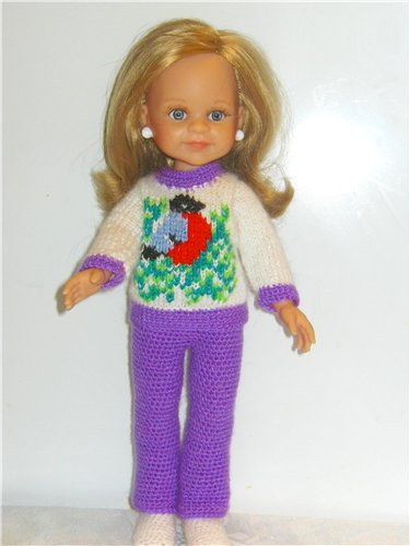 И опять снегири... Комплекты теплой одежды для фэйсинок, паолочек и кукол Готц