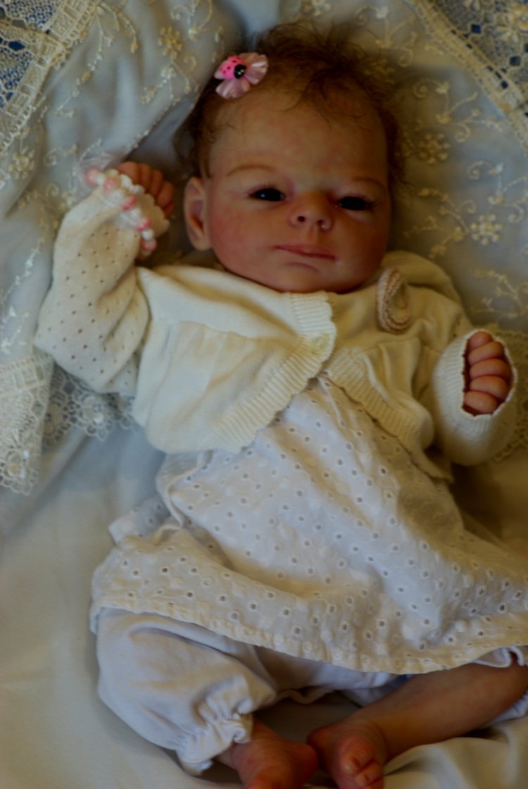 Маленькая кукла реборн Лия из молда ТиныКеви