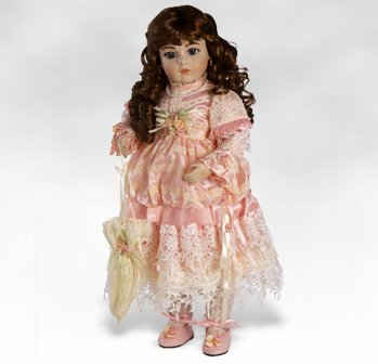 Новый репликант BRU - фарфоровая кукла Lillian Rose 20" от Леон Казимир Брю (фото 4)