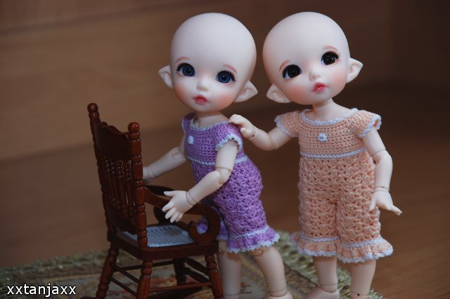 Наши новые наряды для маленьких Бжд-Кукол