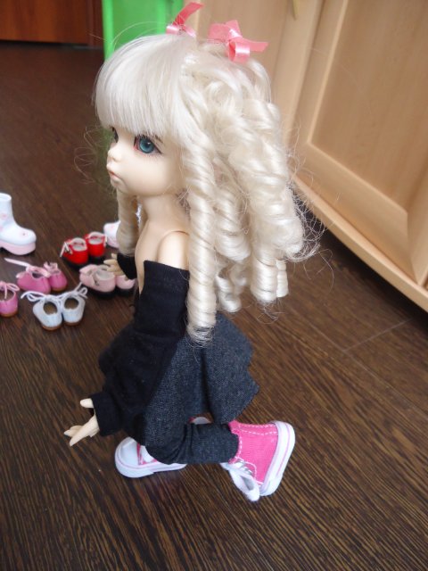 Луша выбирает обувь! Кукла BJD (фото 4)