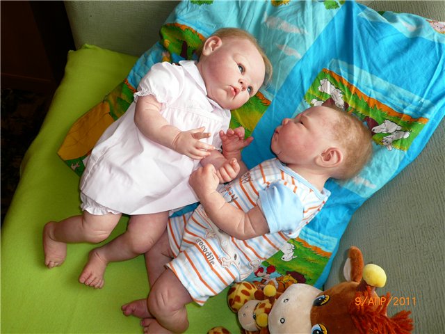 Саша и Маша — Куклы Реборн (Reborn): домашние фото (фото 3)
