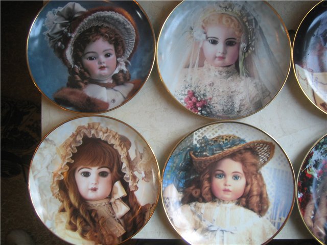 Моя коллекция тарелочек - куколок