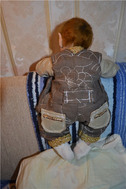 Ну очень серьезный Эльфик ООАК (фото 9)