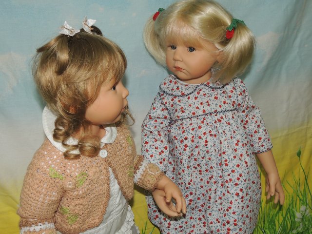Две любимые сестрёнки. Куклы Гюнцель