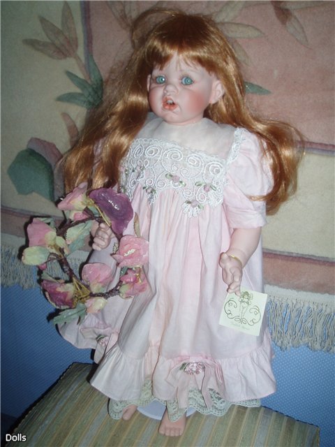 Фарфоровая кукла Ариэль от F.Spanos. Цветочный ангел из моей коллекции кукол