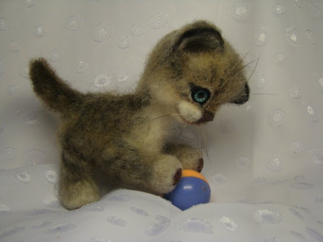 Сибирячок. Авторская игрушка валянием из шерсти Ольги Чернухо