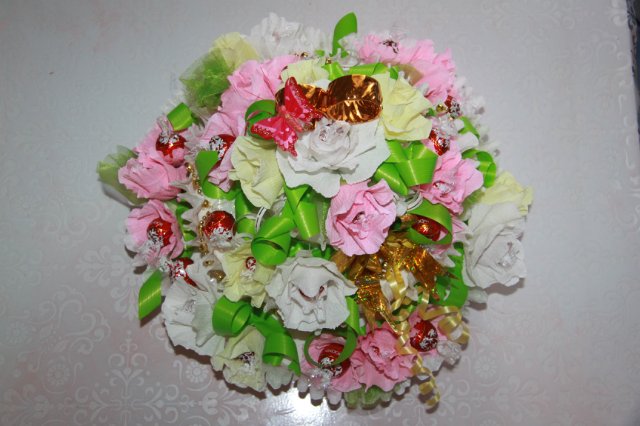 Тортик из конфет — Как сделать аксессуары для кукол: сумки (фото 10)