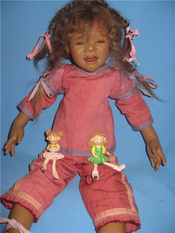 Кто подскажет, как ребенка успокоить? Коллекционная кукла Inke A.Himstedt