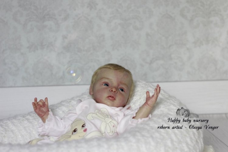 Моя милая златовласка Ева. Кукла реборн Олеси Венгер