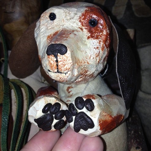 Деревянный щенок Жужа — Интересные игрушки и фигурки (разное): редкие