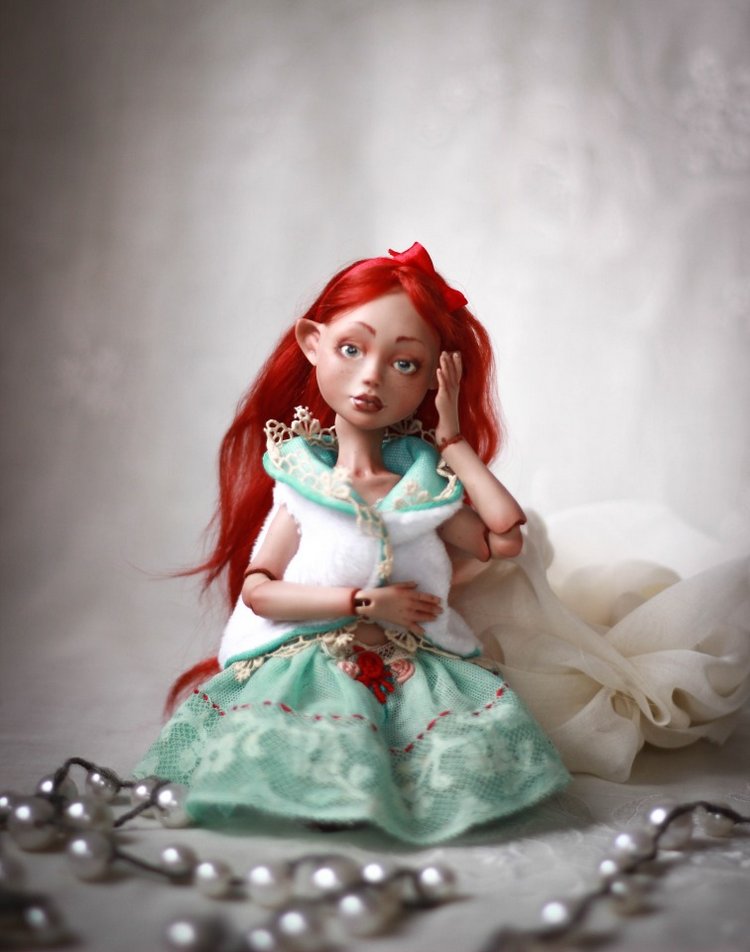 Девочки-эльфийки от Skvorkadolls. Шарнирные авторские куклы