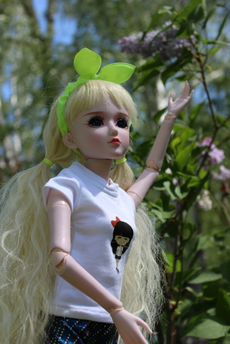 Анжелика на пороге лета - кукла Звезда подиума ООАК 5-ый молд 60 см (фото 9)